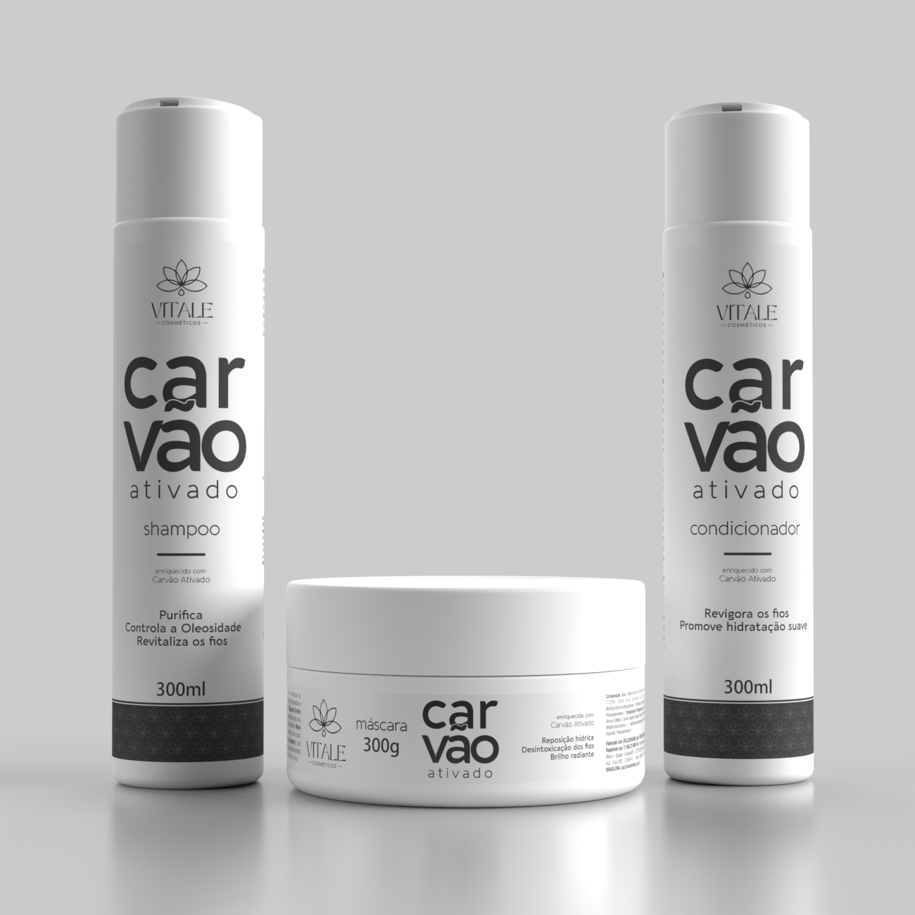 Kit Carvão Ativado - Limpeza Profunda