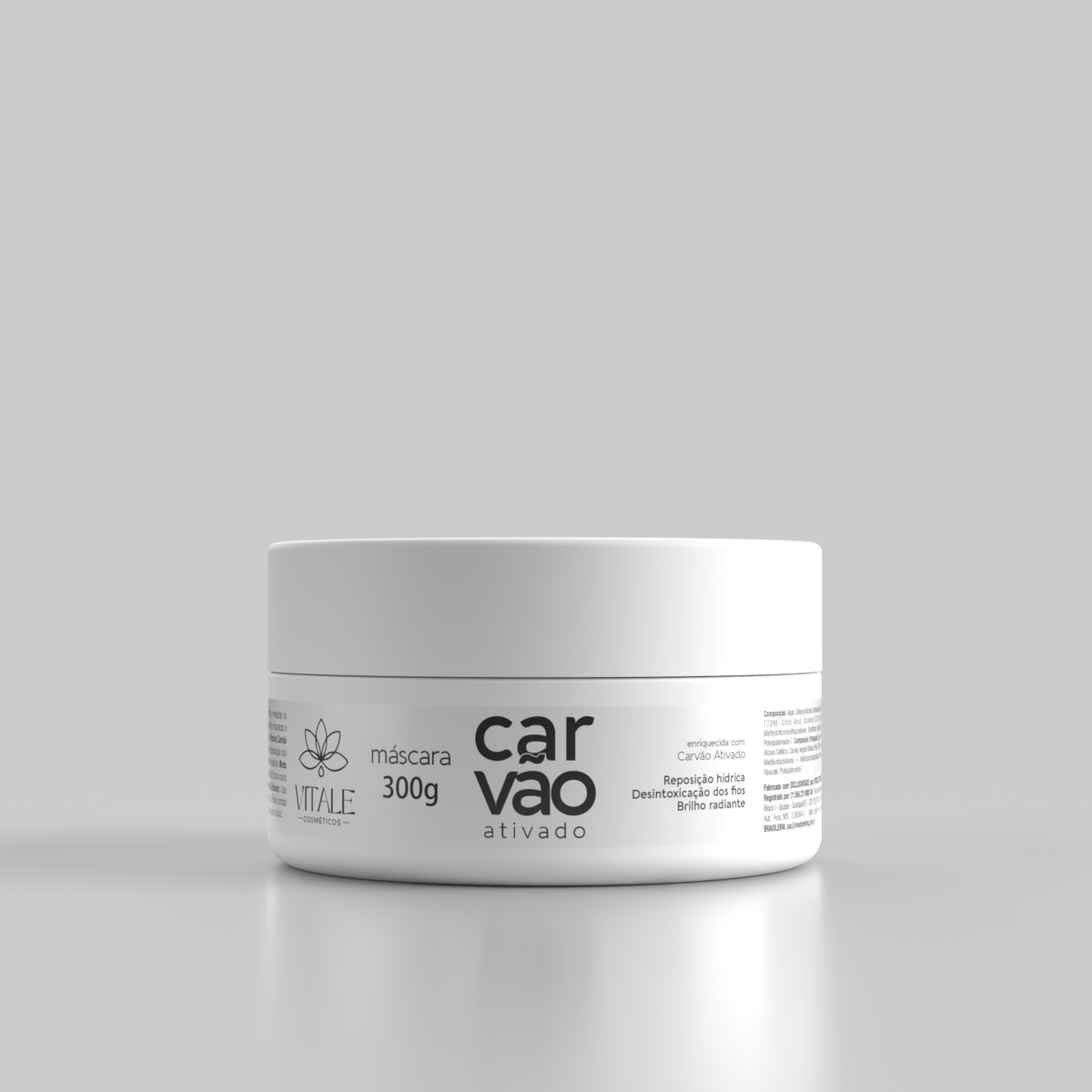 Máscara de Carvão Ativado 300g Vitale